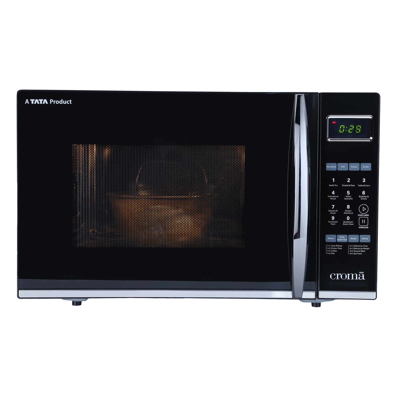 Buy Croma 30L Convection Microwave Oven With LED Display Black Online   221296 0 Zt1bar 